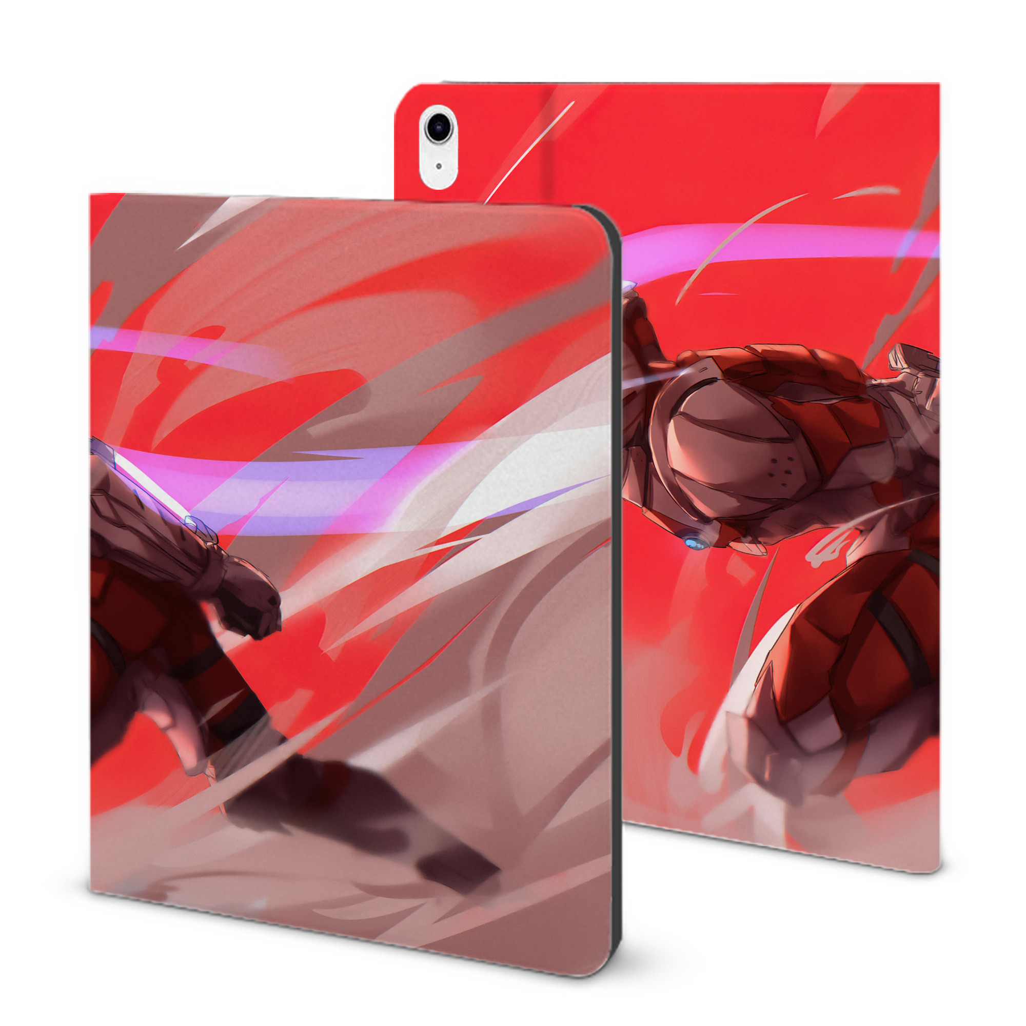（画像用） ウルトラマン Ultraman IPad ケース ブック型 PUレザー TPU 耐衝撃 軽量 薄型 ペン収納なし 全面保護 IPad 各モデル対応